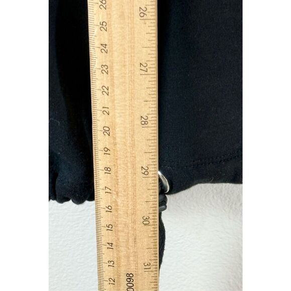 NWOT Danielle Guizio Pullover Hoodie Sweatshirt Women's Mini Black Dress M - Picture 10 of 12
